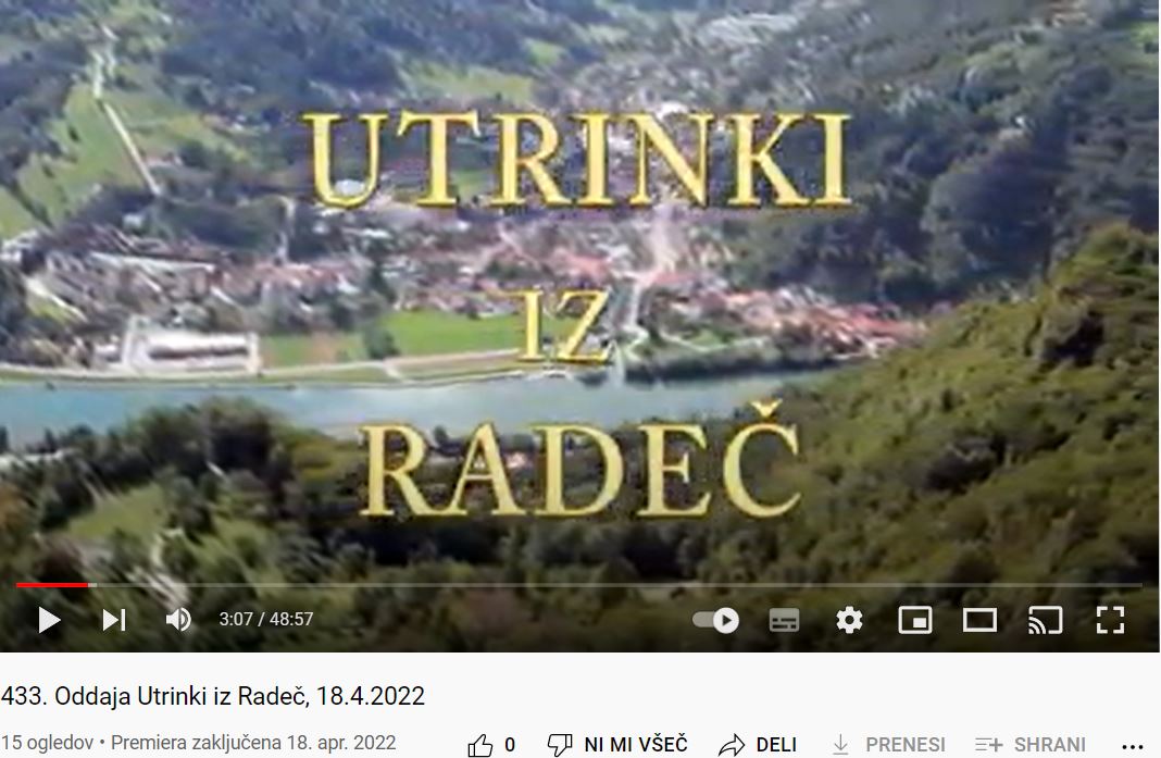 Foto: Posnetek zaslona